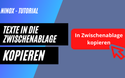 Text in Zwischenablage kopieren